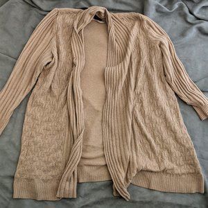 Lane Bryant Dark Khaki Cardigan Sweater Size 14/16